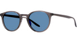 Princeton Grey Round Sunglasses