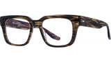 Zander Brown Square Eyeglasses