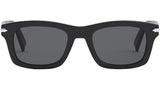 DiorBlackSuit S7I Black Rectangular Sunglasses