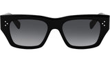 3 Dots HD Black Geometric Sunglasses