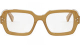CELINE 3 Dots Brown Square Eyeglasses