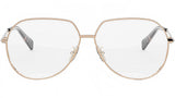 CELINE Metal Light Gold Pilot Eyeglasses