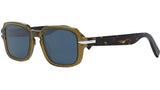 DiorBlackSuit S5I Green Geometric Sunglasses