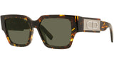 CD SU Havana Geometric Sunglasses