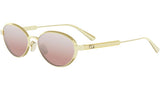 DiorCannage R1U Gold Oval Sunglasses