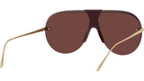 Slim Bordeaux Mask Sunglasses
