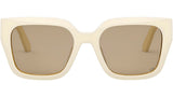30Montaigne S8U White Square Sunglasses