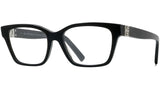 4G Black Rectangular Eyeglasses