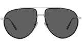 DiorBlackSuit AU Silver Pilot Sunglasses