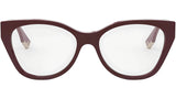 Fendi Way Burgundy Pantos Eyeglasses