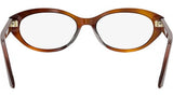 DiorGlowO B1I Brown Oval Eyeglasses