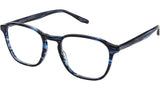 Zorin Blue Geometric Eyeglasses