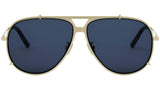 DiorBlackSuit A3U Gold Pilot Sunglasses
