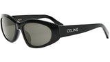 CELINE Monochroms Black Geometric Sunglasses