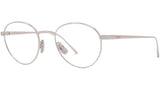 Slim Silver Round Sunglasses