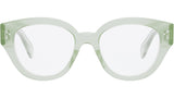 3 Dots Green Round Eyeglasses