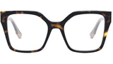 Fendi Way Dark Havana Square Eyeglasses