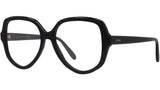 Slim Black Geometric Eyeglasses
