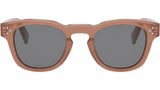 3 Dots Orange Square Sunglasses