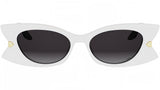 DiorButterfly S2I Shiny White Butterfly Sunglasses