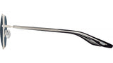 Caster Silver Round Sunglasses