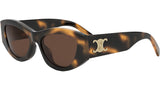 Triomphe Tortoise Geometric Sunglasses