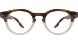 Oxford Brown Round Eyeglasses