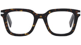 DiorBlackSuitO S10I Havana Square Eyeglasses
