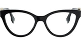 FF Diamonds Black Cat Eye Eyeglasses