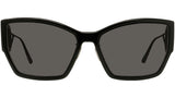 30Montaigne S2U Black Rectangular Sunglasses