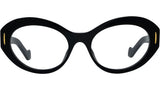 Anagram Black Oval Eyeglasses