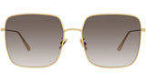 DiorStellaire S1U Gold Geometric Sunglasses