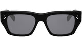 3 Dots HD Black Geometric Sunglasses