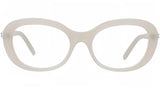 Pearl Grey Oval Eyeglasses