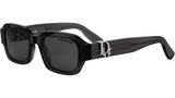 Dior Oblique S2I Shiny Grey Geometric Sunglasses