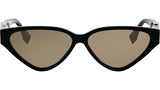 FF Diamonds Black Cat Eye Sunglasses