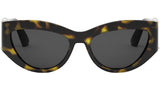 DiorTribales B1I Shiny Havana Cat Eye Sunglasses