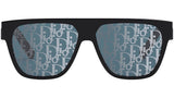 DiorB23 S3I Black Geometric Sunglasses