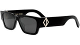 CD Diamond S5I Black Geometric Sunglasses