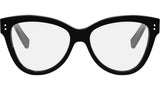 Thin Black Geometric Eyeglasses