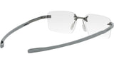Flex Silver Rectangular Eyeglasses