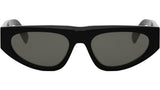 Monochroms Black Geometric Sunglasses