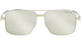 CD Diamond 9U Silver Pilot Sunglasses