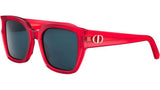 DiorGlow S1I Red Squared Sunglasses