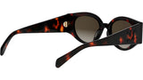 Triomphe Stamp Havana Round Sunglasses