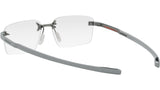 Flex Silver Rectangular Eyeglasses