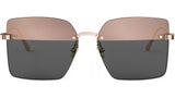CDior S3U Rose Gold Squared Sunglasses