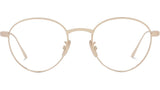 Slim Gold Round Sunglasses