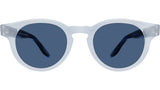 Oxford Blue Round Sunglasses