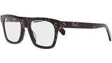 CELINE 3 Dots Havana Rectangular Eyeglasses